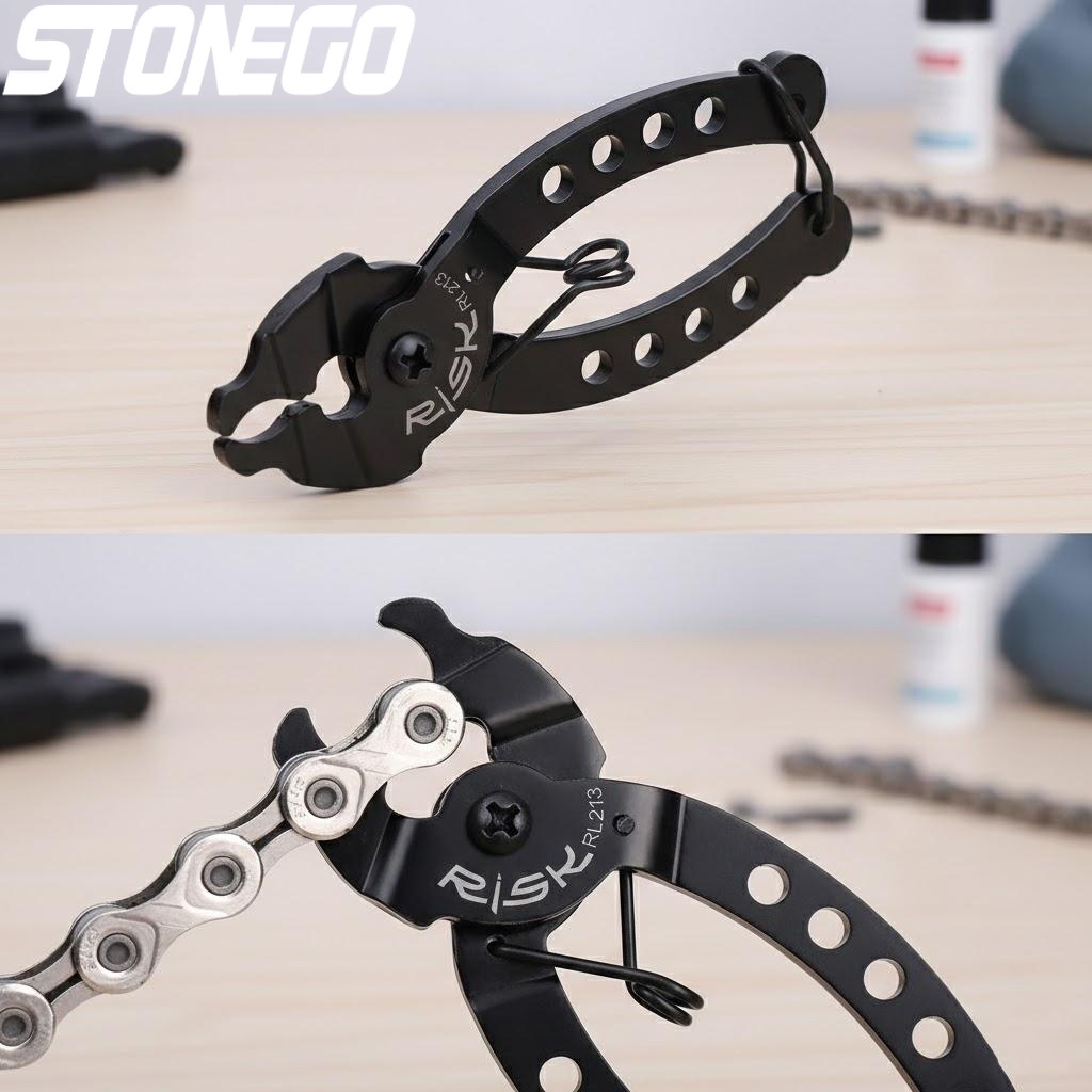 Chain Quick Link - เครื่องมือเชื่อมต่อโซ่จักรยานขนาดเล็ก คีมซ่อมโซ่จักรยานเสือภูเขา ตัวหนีบติดตั้งหัวต่อโซ่ อุปกรณ์มือสำหรับการปั่นจักรยาน