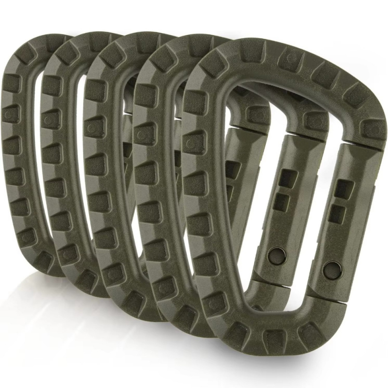 Chain Quick Link - 2/5/16Pcs ยุทธวิธี Carabiner ชุดพลาสติกเหล็ก Quick Hook