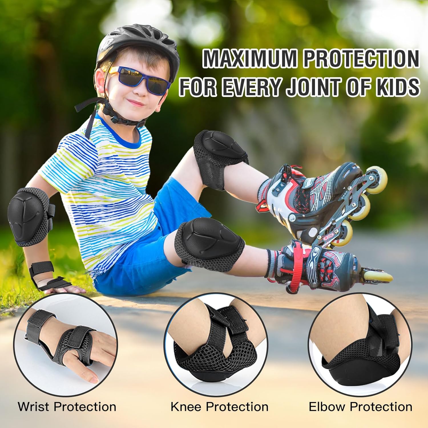 ชุดอุปกรณ์ป้องกันสำหรับเด็ก 6  - Mountain Biking Elbow Pads บทวิจารณ์และราคา