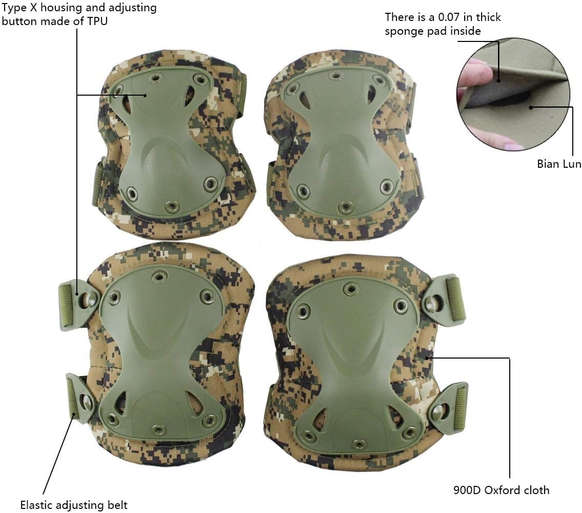 ชุดสนับเข่าและสนับศอกลายพราง S - Mountain Biking Elbow Pads บทวิจารณ์และราคา